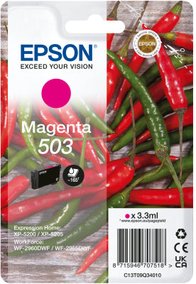 Epson 503 Magenta Tintenpatrone (Original) – 3,5 ml – für Expression Home, WorkForce