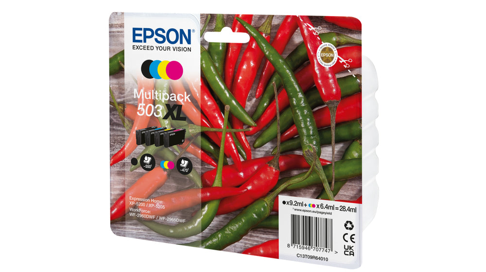 Epson 503XL Tinte – 4 Farben, 4 Farben