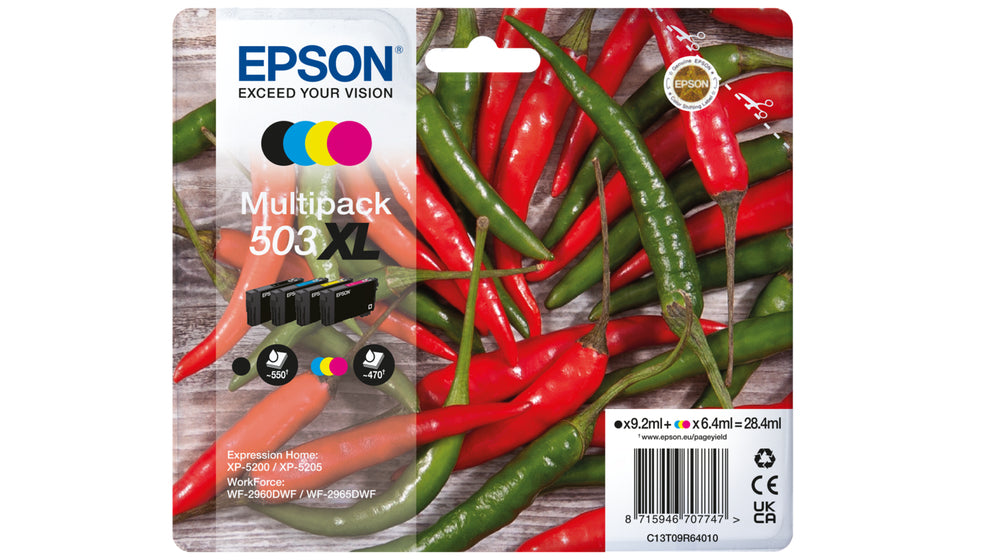 Epson 503XL Tinte – 4 Farben, 4 Farben