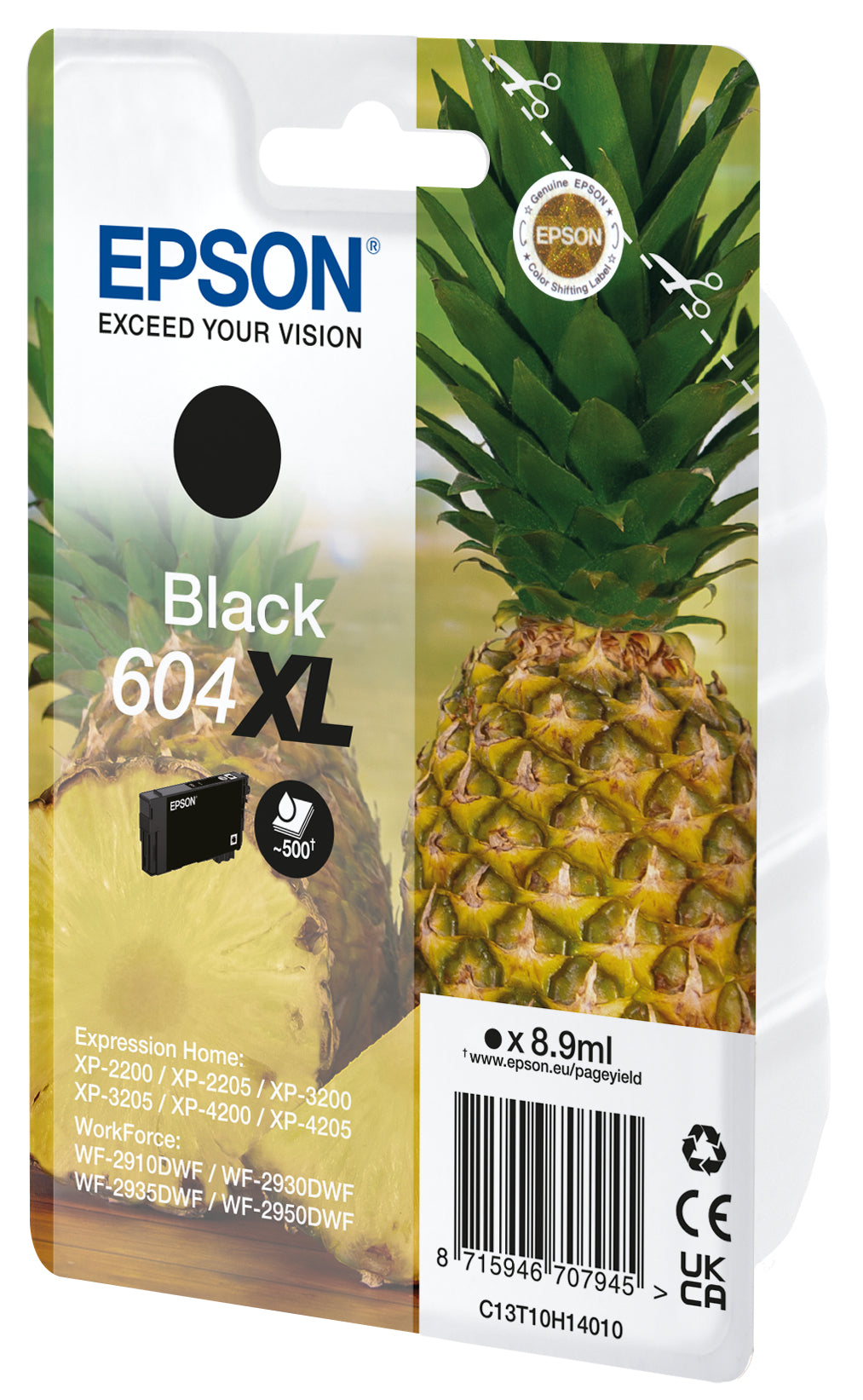 Epson 604XL Schwarz Tintenpatrone (Original) – 8,9 ml – für Expression Home, WorkForce