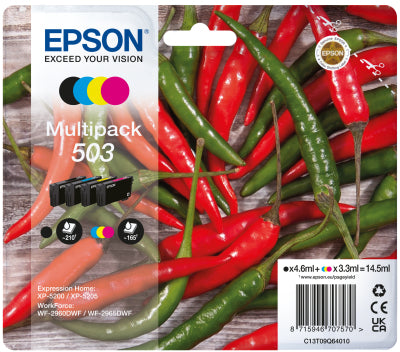 Epson Tintenpatronen-Multipack, Schwarz/Cyan/Magenta/Gelb (Original)