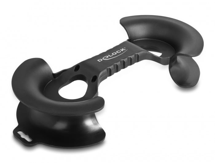 DeLOCK Kabelrolle, Kunststoff, für Aussenbereich, 250×115×45 mm – schwarz