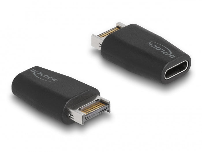 DeLOCK USB-C zu USB-A Adapter – USB 3.2 Gen 2 (10 Gbit/s) – Schwarz