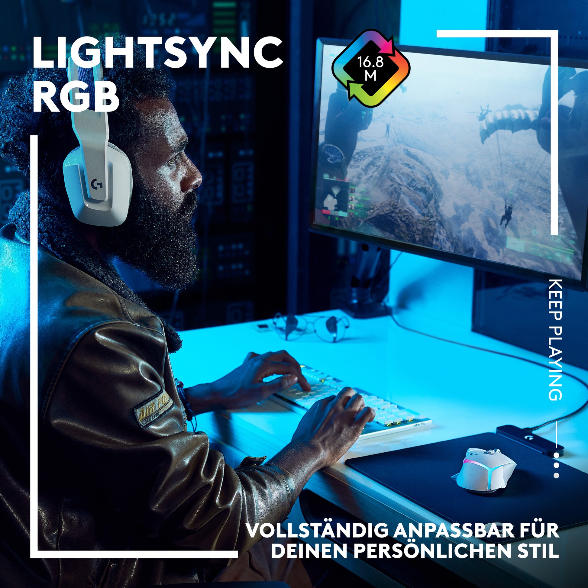 Logitech G G502 X PLUS – Gaming-Maus – Kabellos (2,4 GHz), 25600 DPI, RGB-Beleuchtung, rechts, Schwarz