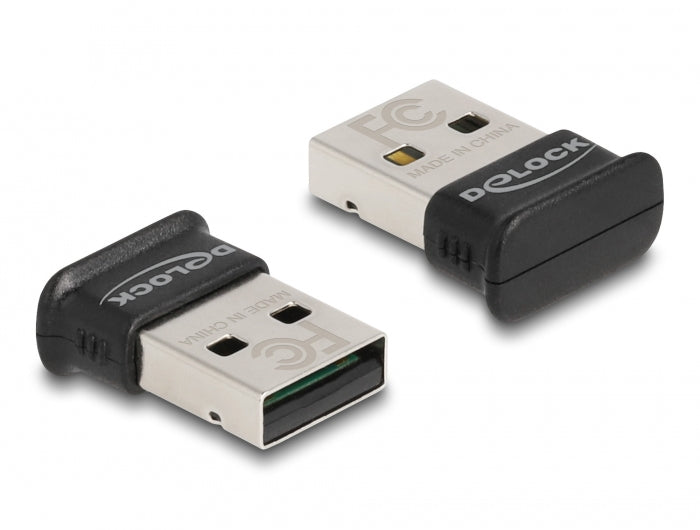 DeLOCK 61024 USB-Bluetooth-Adapter – Bluetooth 5.0 + EDR, USB-A, bis 100 m, 3 Mbit/s – Schwarz