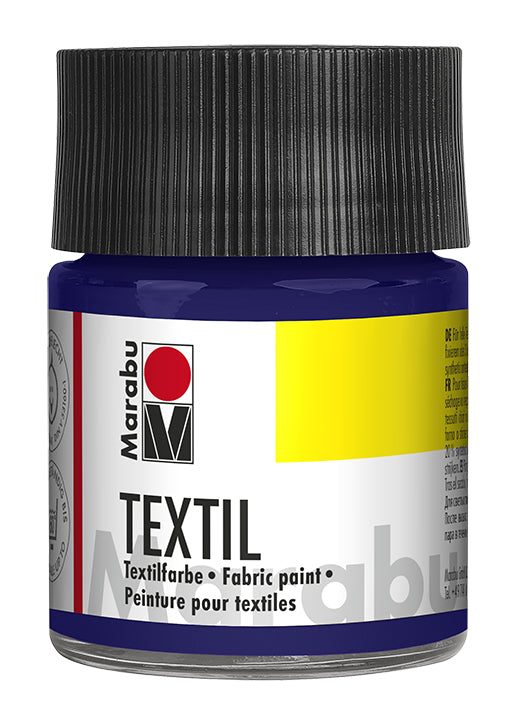 Marabu Stoffmalfarbe – Violett, 50 ml, für Textilien