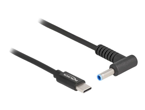DeLOCK USB-C auf 4,5×3,0 mm Kabel – 1,5 m – Abgewinkelt – Schwarz – für HP