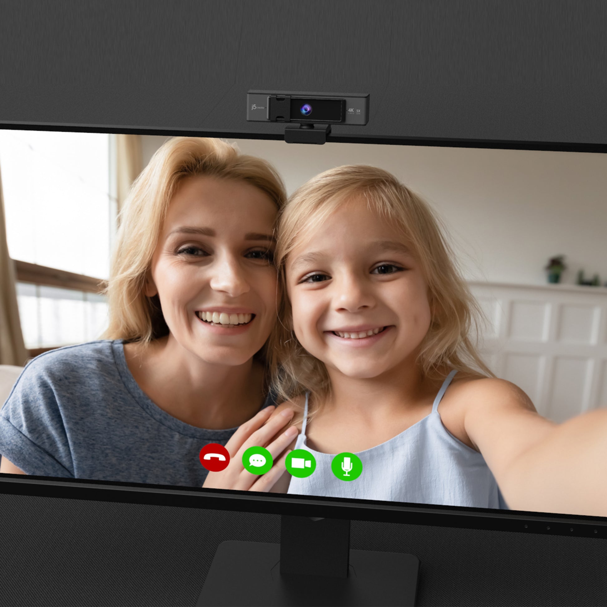 j5create Webcam – 4K, USB, 5× Digitaler Zoom