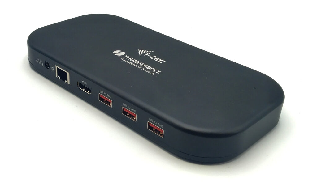 i-tec Dockingstation – Thunderbolt 3, 1× HDMI, 5× USB-A, 1× USB-C, 60 W PD, GbE, für Windows/Mac/iPadOS