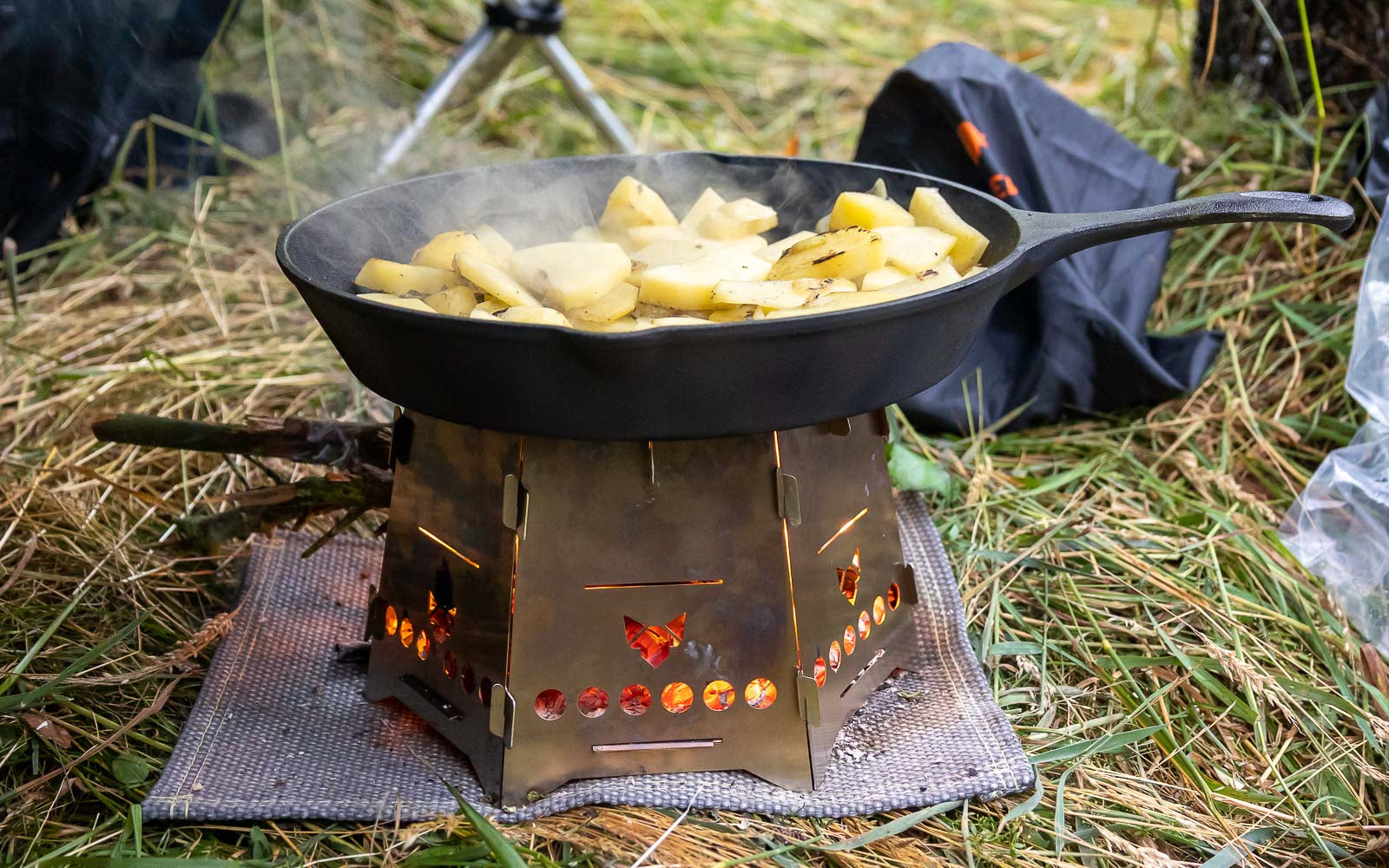FENNEK Grillplatten-Set, 4 Stk., für Hobo Basic, 24 × 24 × 16 cm, Edelstahl, Silber