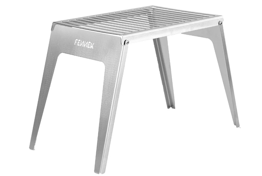 FENNEK Grillrost 23 × 16,6 × 2 cm, Edelstahl, mit Tragetasche, für Hobo Premium Edelstahl