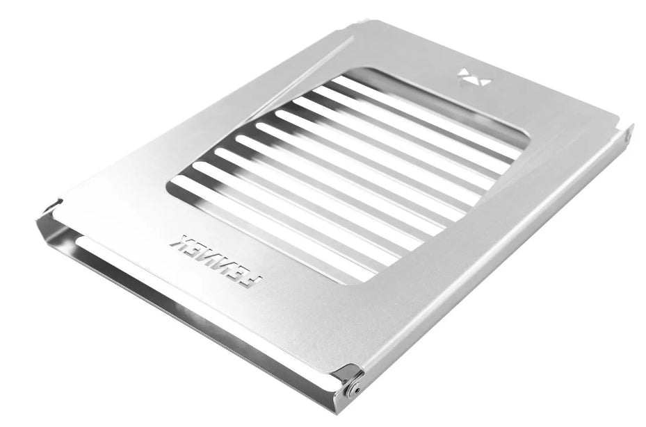 FENNEK Grillrost 23 × 16,6 × 2 cm, Edelstahl, mit Tragetasche, für Hobo Premium Edelstahl