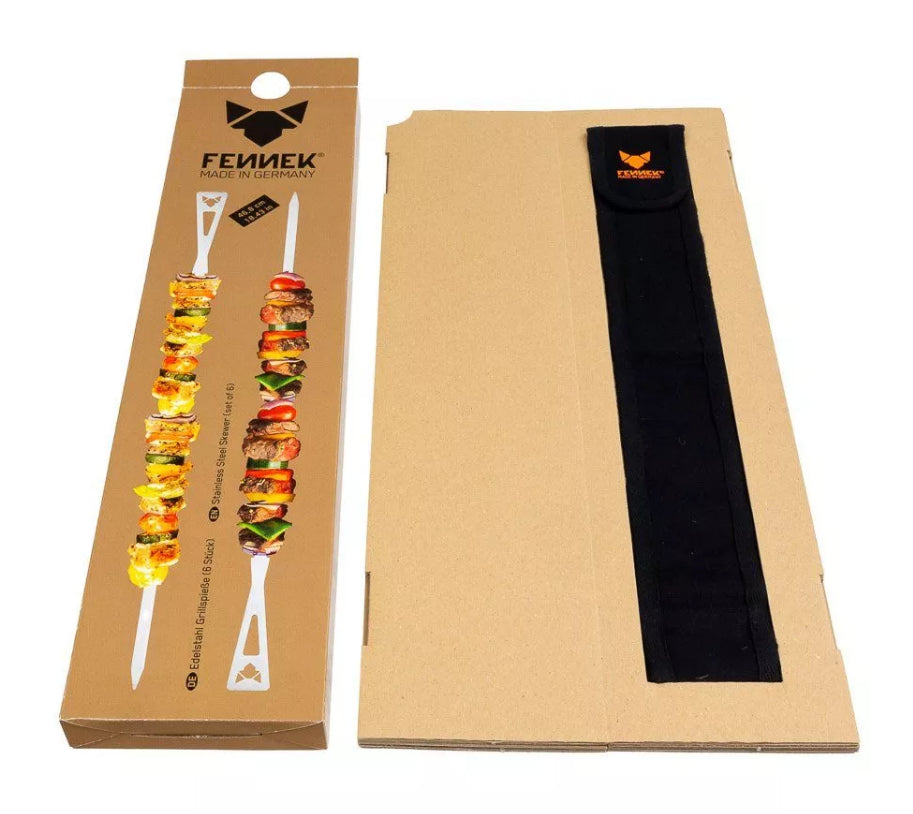 FENNEK Grillspiesse, 6 Stk., 46,8 cm, Edelstahl, Silber