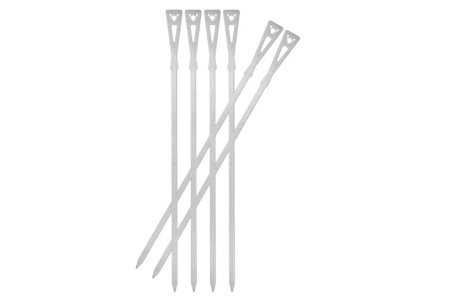 FENNEK Grillspiesse, 6 Stk., 46,8 cm, Edelstahl, Silber