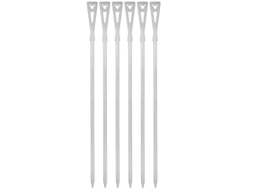 FENNEK Grillspiesse, 6 Stk., 46,8 cm, Edelstahl, Silber