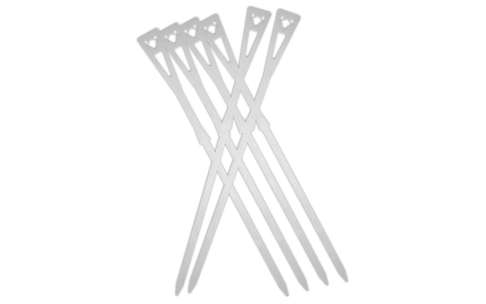 FENNEK Grillspiesse 34,5 cm, 6 Stk., Edelstahl, Baumwolltasche, Silber