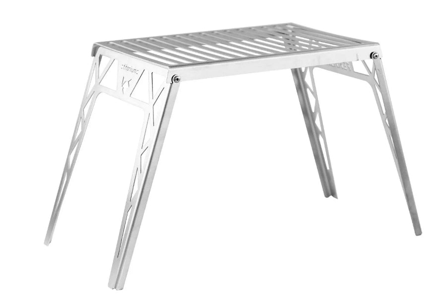 FENNEK Klapprost 32,4 × 16,5 × 20 cm, Titan, 2 Stk., mit Tasche, für Hobo Premium Titan