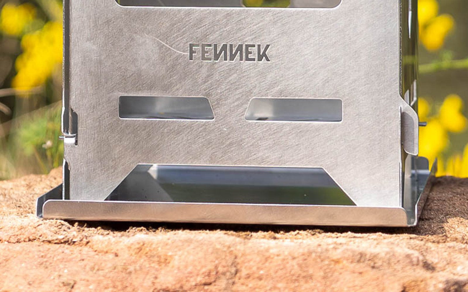 FENNEK Multischale (Aschewanne) – 17,0 × 13,2 × 0,7 cm, Edelstahl – für HOBO