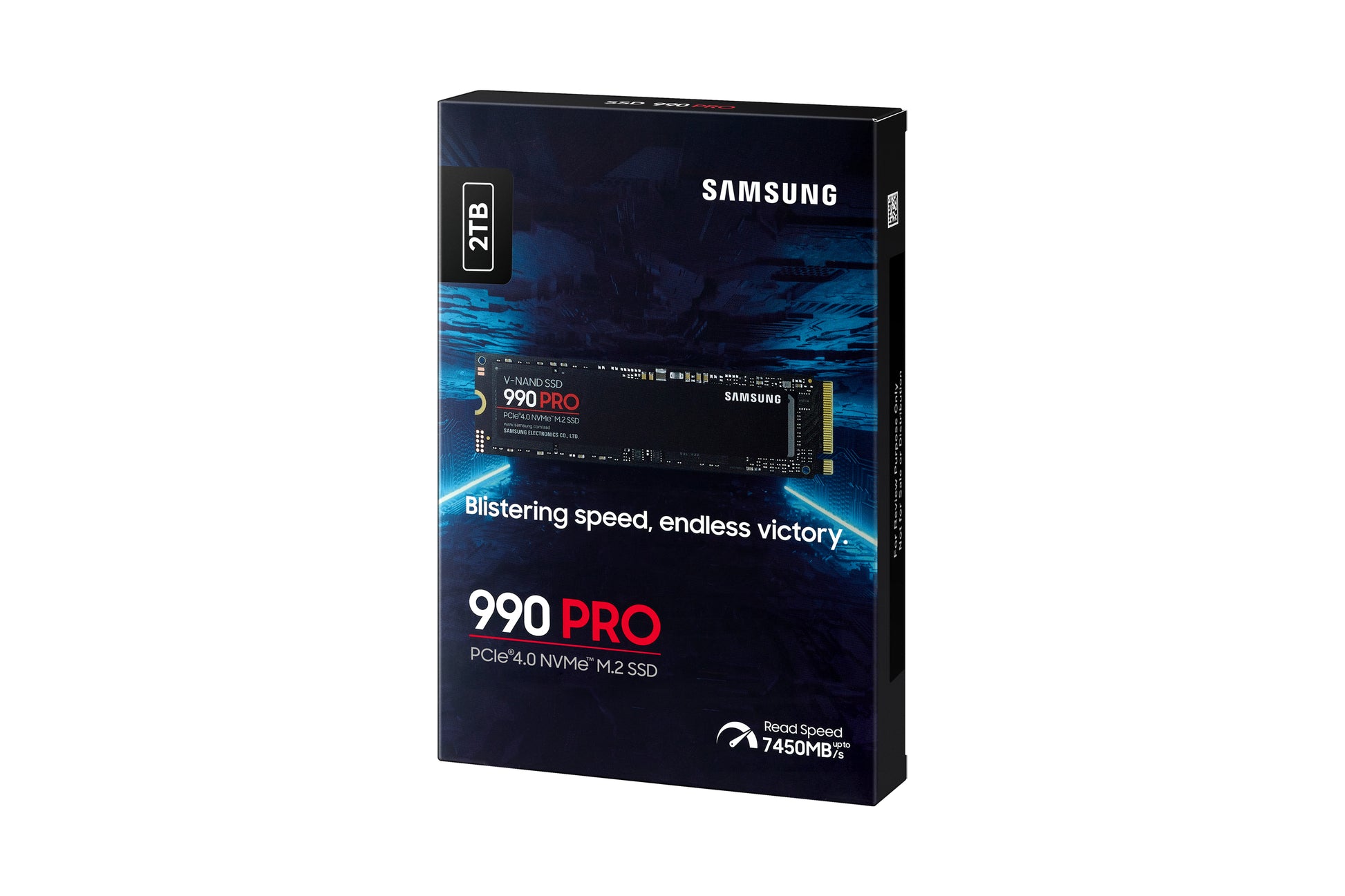 Samsung 990 PRO – 2 TB M.2 2280 NVMe PCIe 4.0 x4, 7'450/6'900 MB/s – für PC