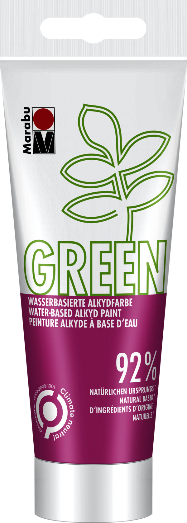 Marabu Alkydfarbe – Himbeer 005, wasserfest, umweltfreundlich – 100 ml (Tube) – für Papier, Karton, Holz