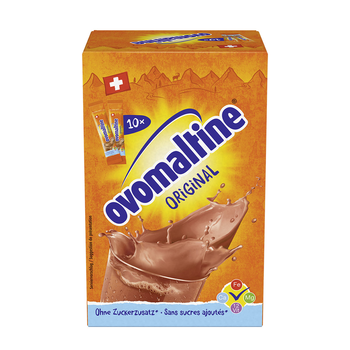 Ovomaltine Getränkepulver Original – 10 × 15 g Sticks