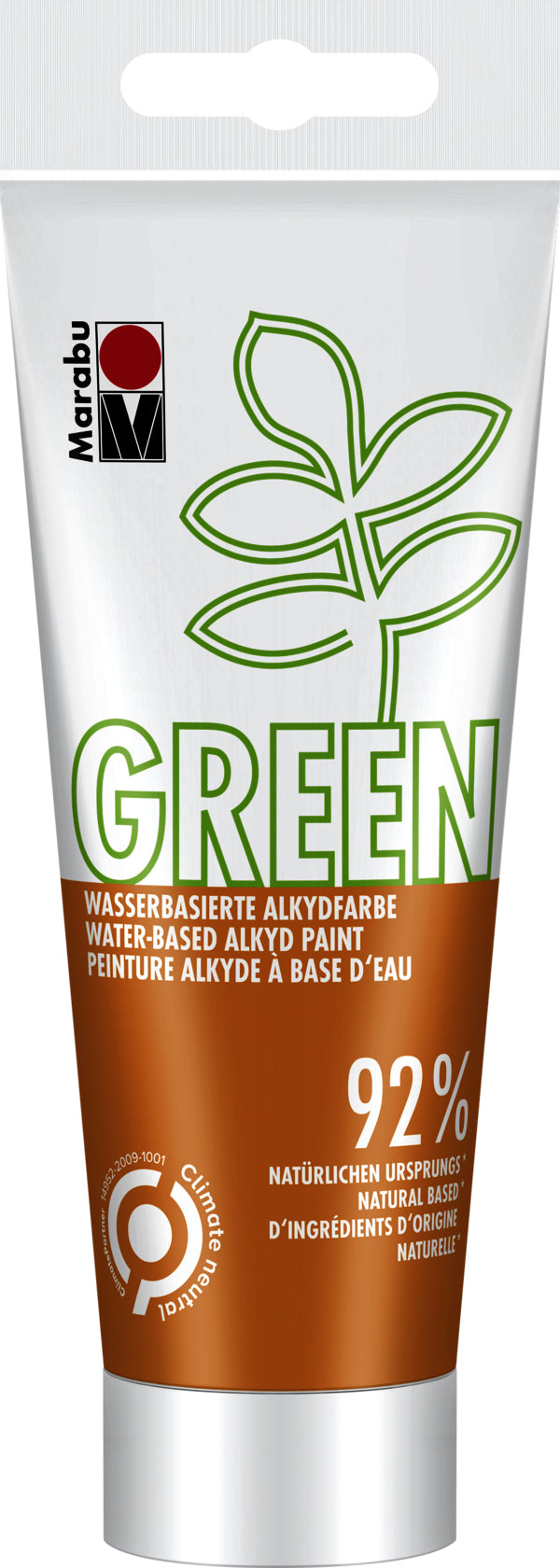 Marabu Bastelfarbe – Orange 013, wasserfest – 100 ml, Tube – für Holz, Papier, Karton