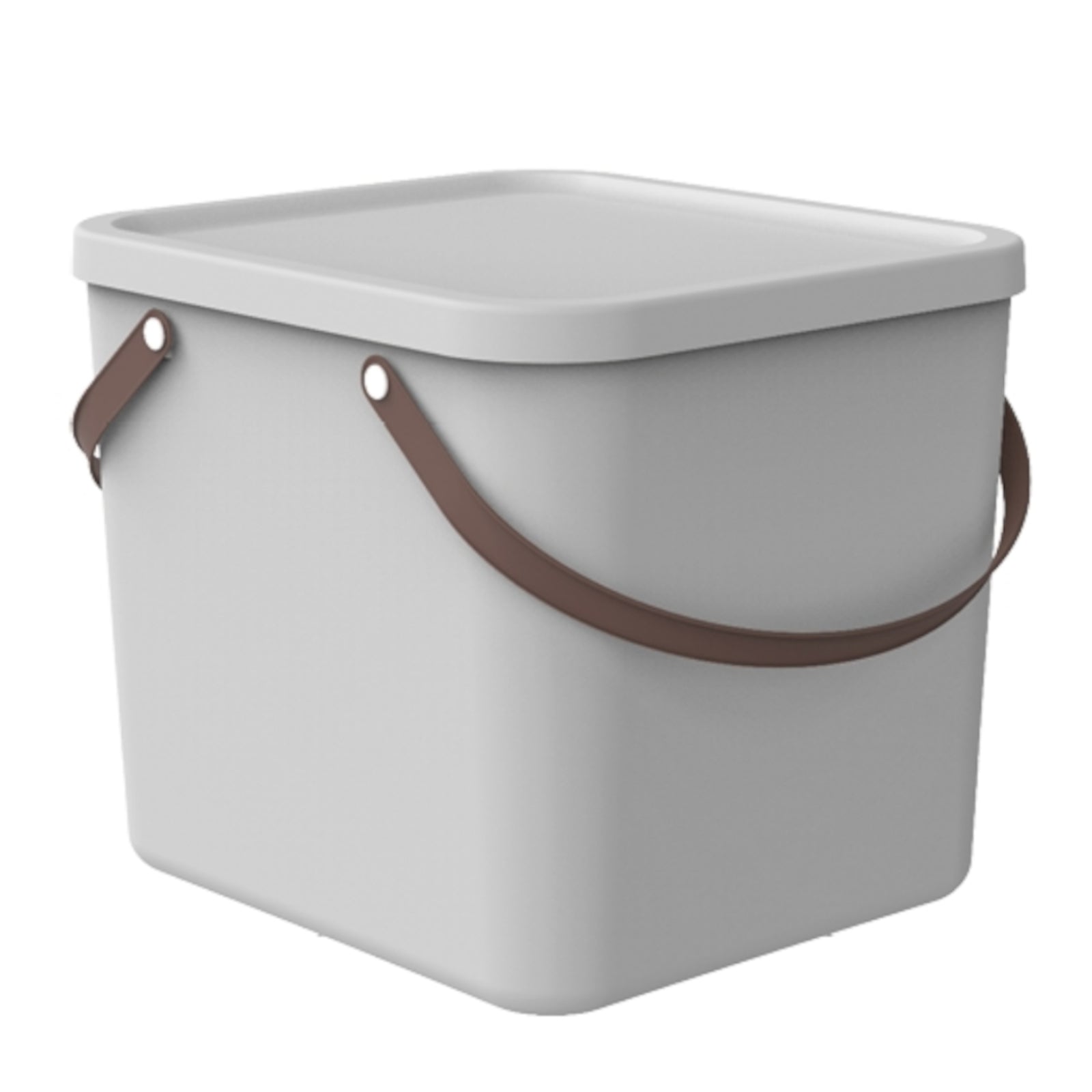 Rotho Aufbewahrungsbox Albula – Kunststoff, weiss, 35,8 × 34 × 40 cm