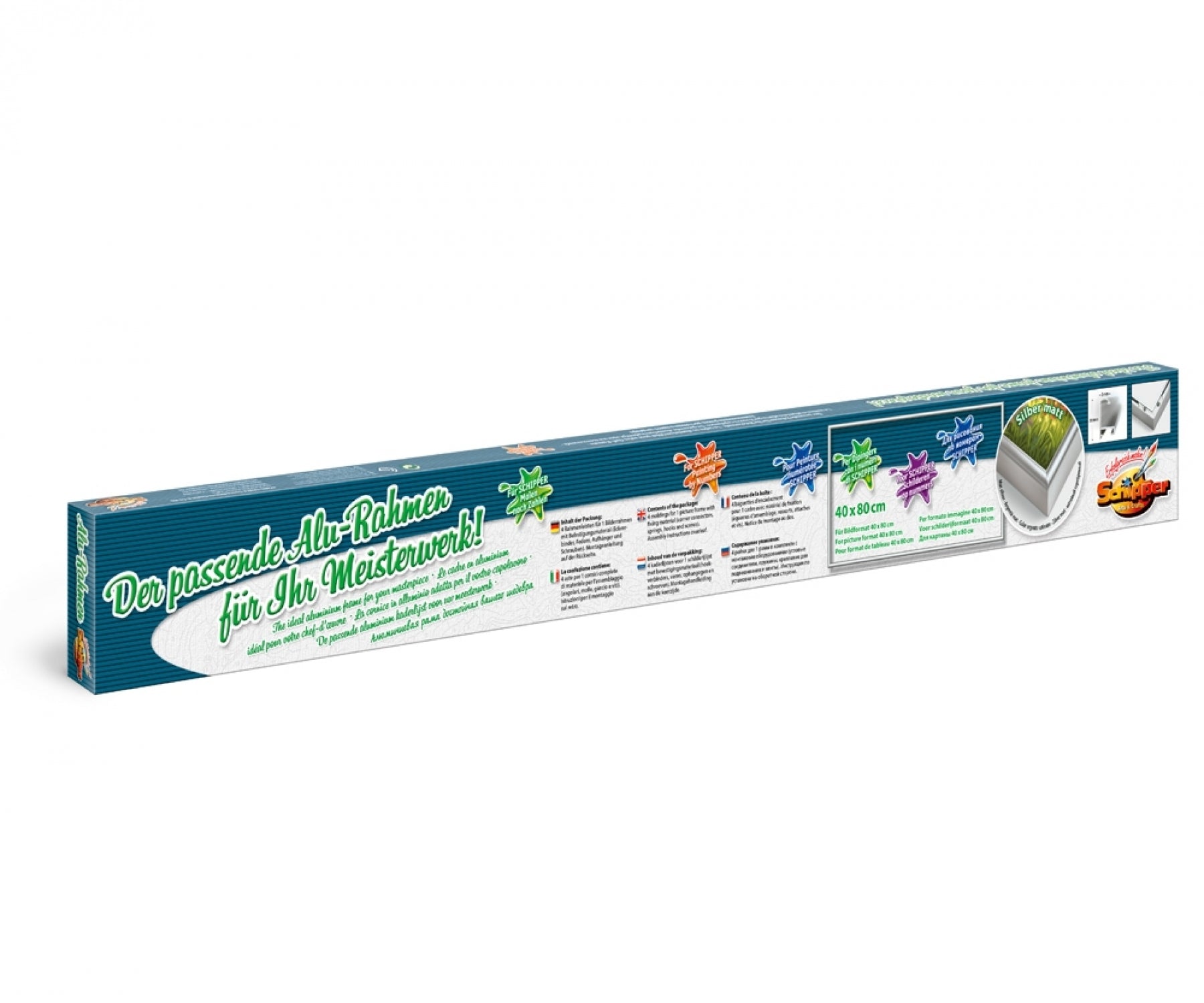 Schipper Bilderrahmen – für 40 × 80 cm – Aluminium, silber