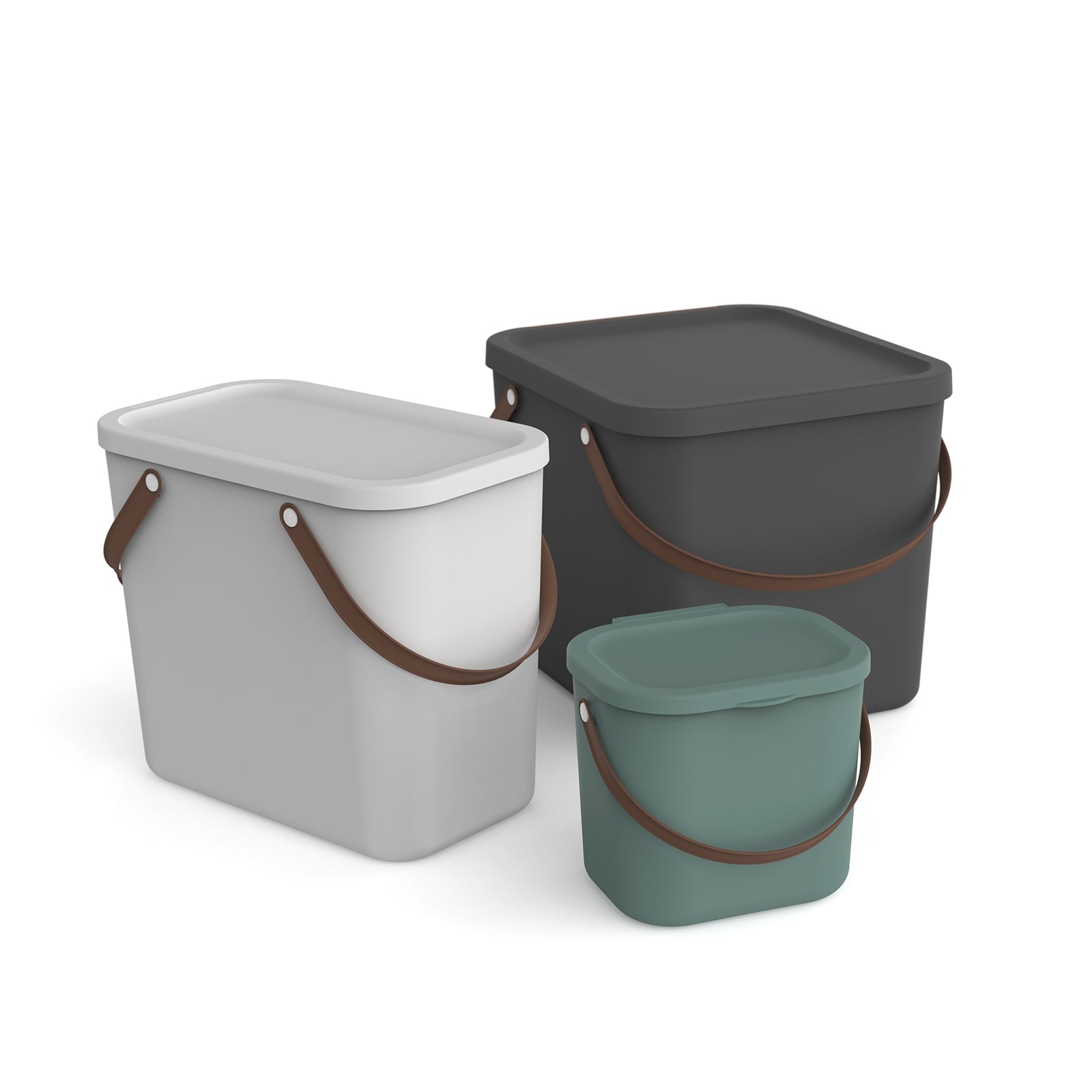 Rotho Aufbewahrungsbox – Kunststoff, Mistelzweig Weiss, 23,5 × 34 × 40 cm – 1er-Pack