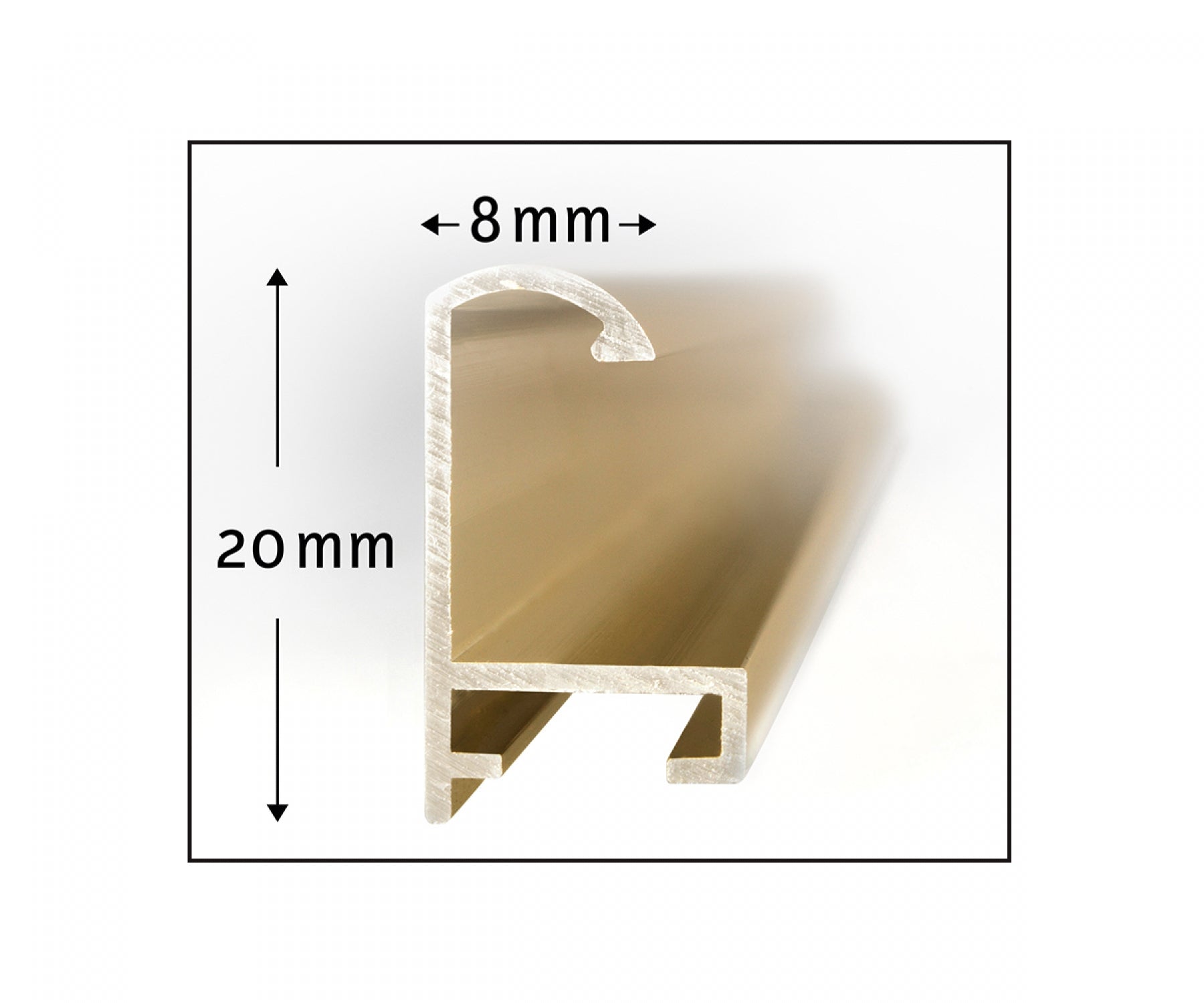 Schipper Alurahmen – für 80 × 40 cm – Aluminium, Gold