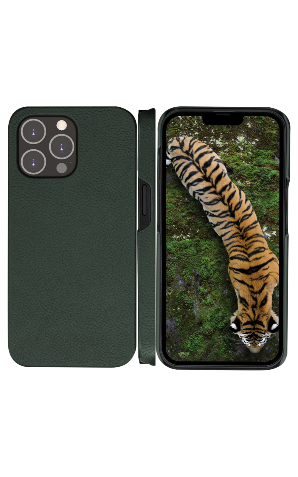 dbramante1928 Wallethülle – für Apple iPhone 14 Pro, 3 Kartenfächer, Leder, Grün, RFID-beständig