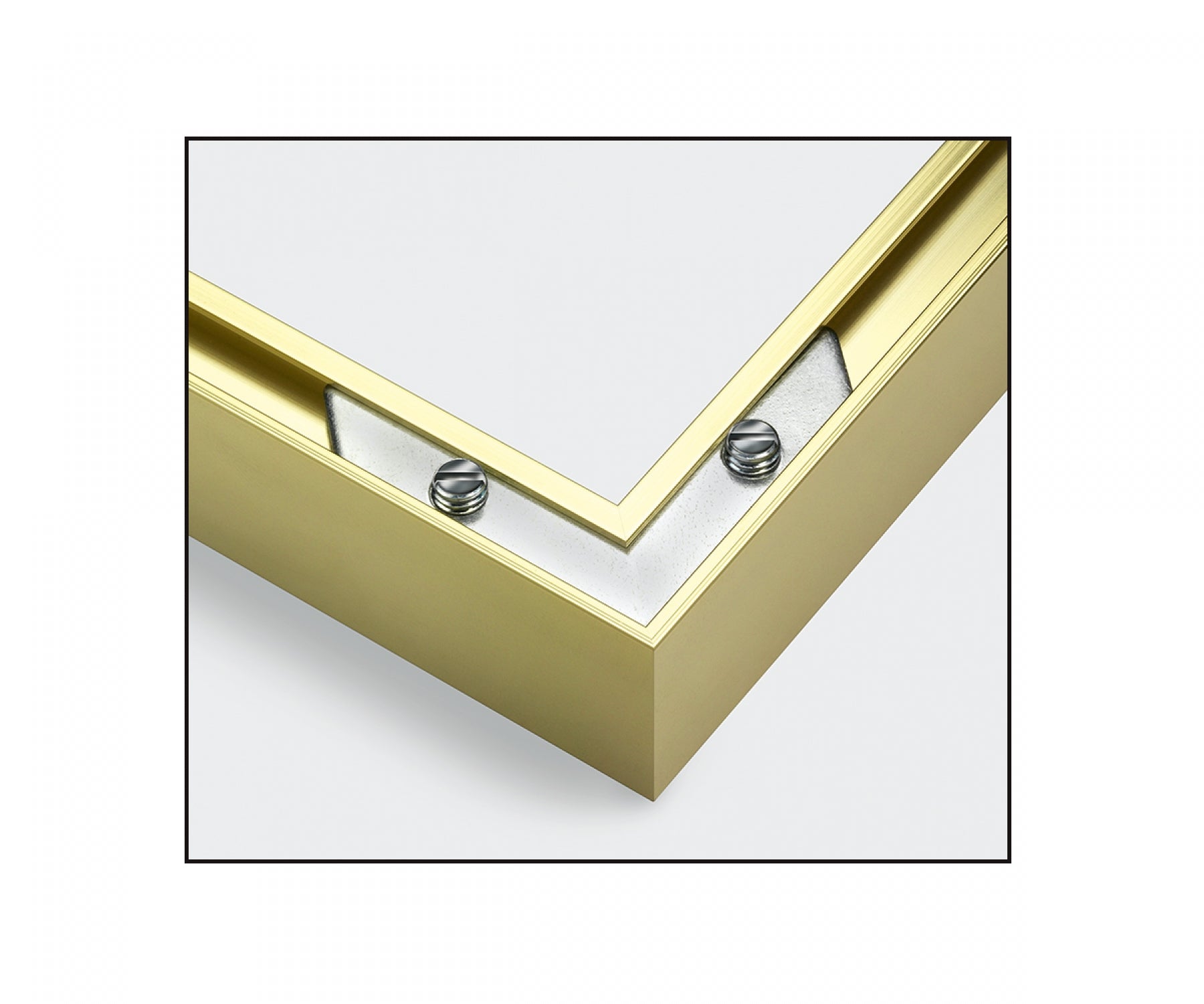 Schipper Einzelbilderrahmen – für 24 × 30 cm – Aluminium, gold, 2-teilig