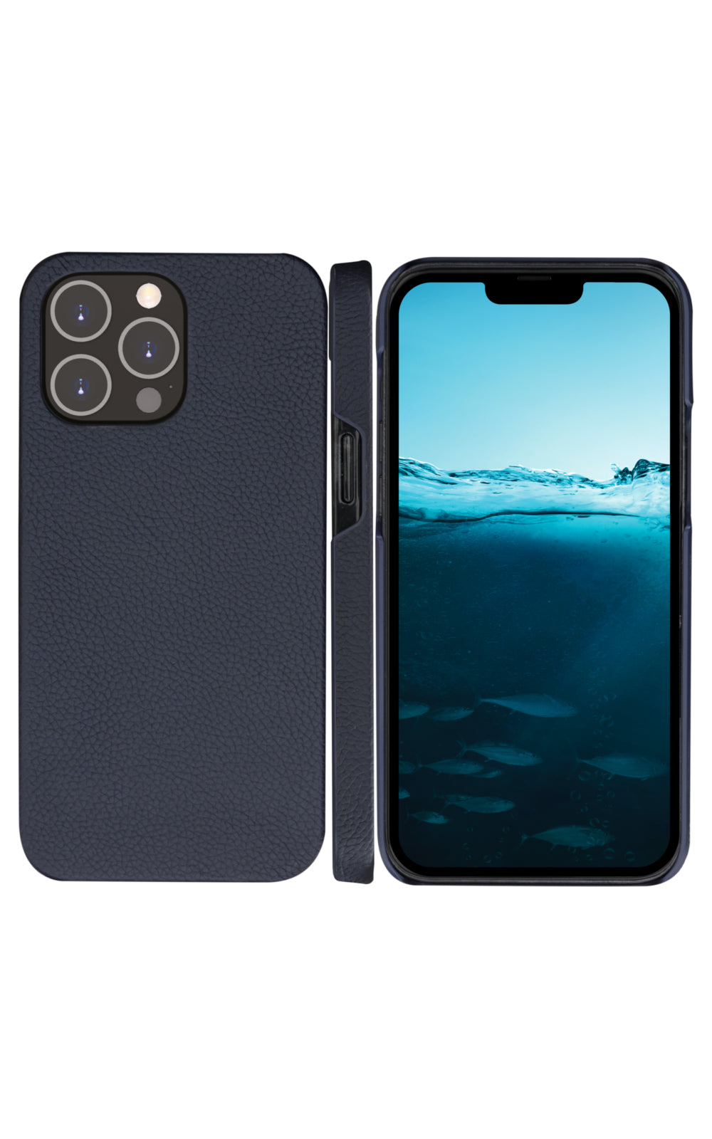 dbramante1928 New York Wallet – für iPhone 14 Pro Max, Pacific Blue, Leder, 3 Kartenfächer, Magnetverschluss