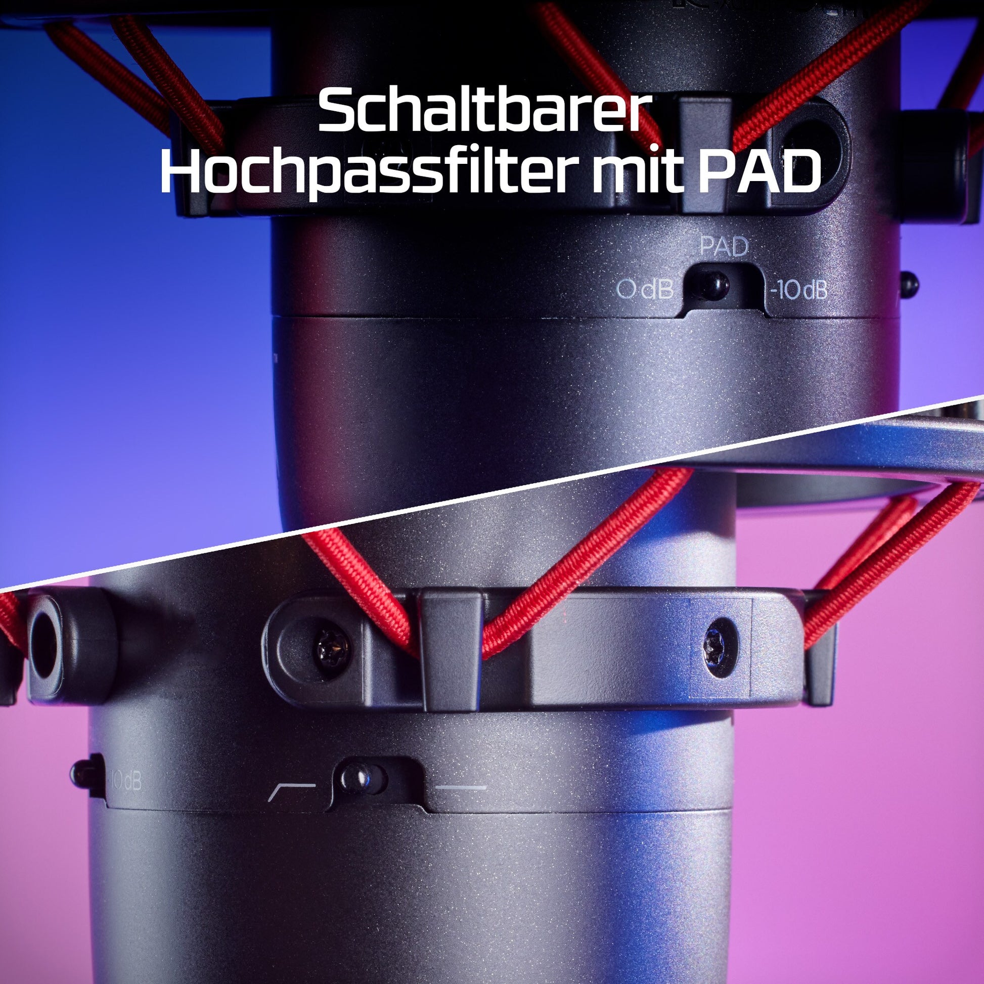 HP HyperX ProCast Studio-Mikrofon – XLR, Kabelgebunden, Schwarz