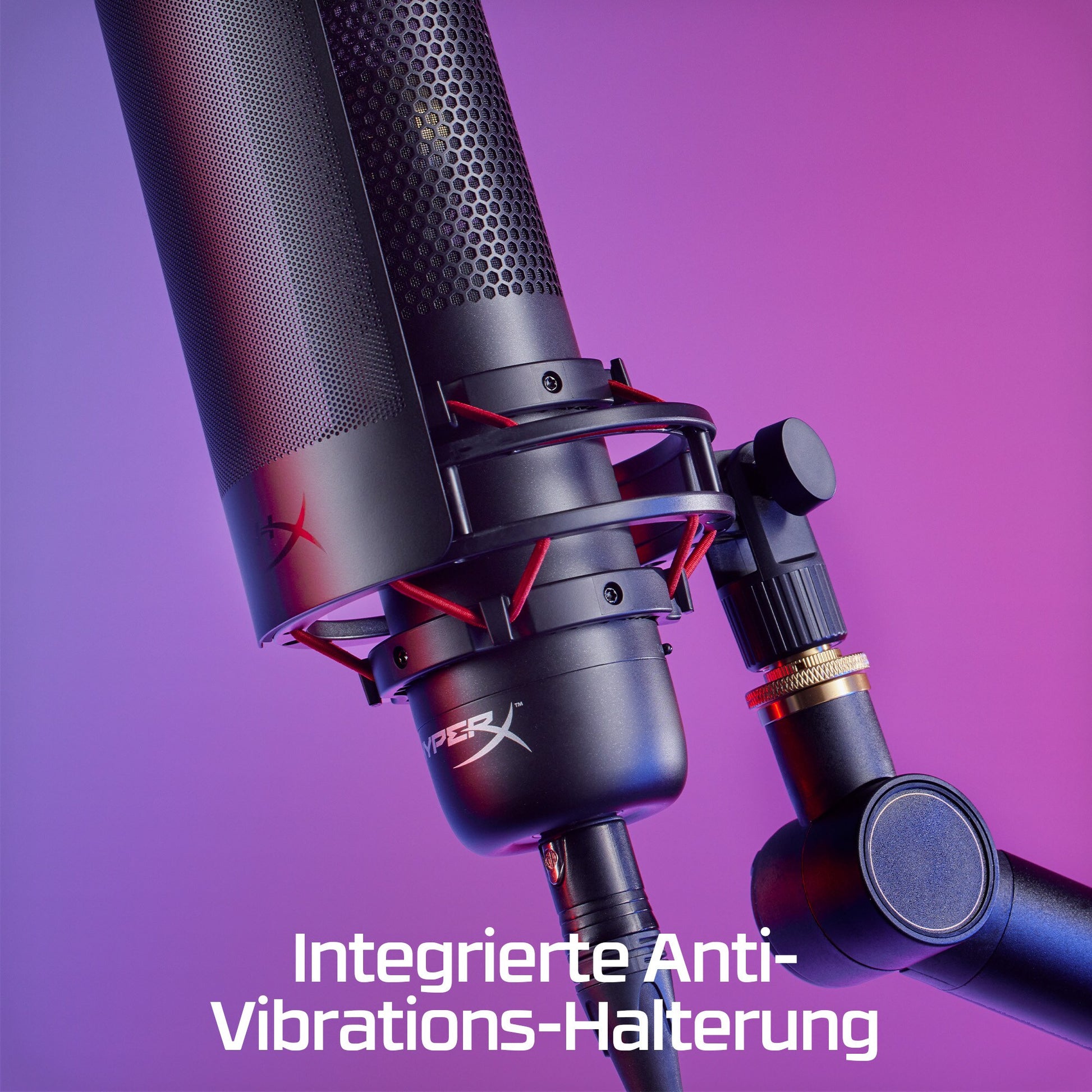 HyperX Procast – Tischmikrofon – XLR, kabelgebunden, 75 dB SNR – Schwarz
