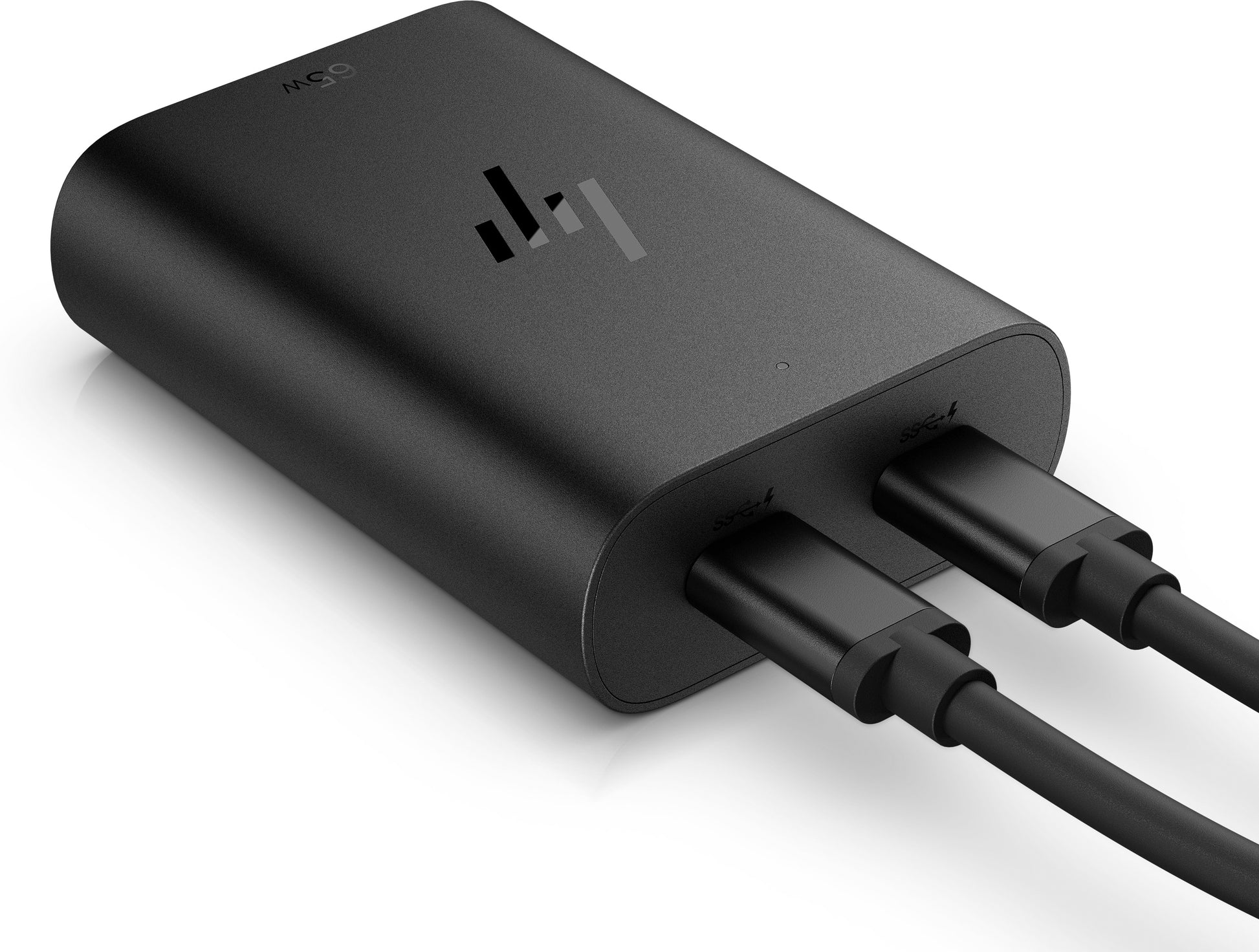 HP USB-Ladegerät 65 W – USB-C×2 – PD, GaN – Schwarz