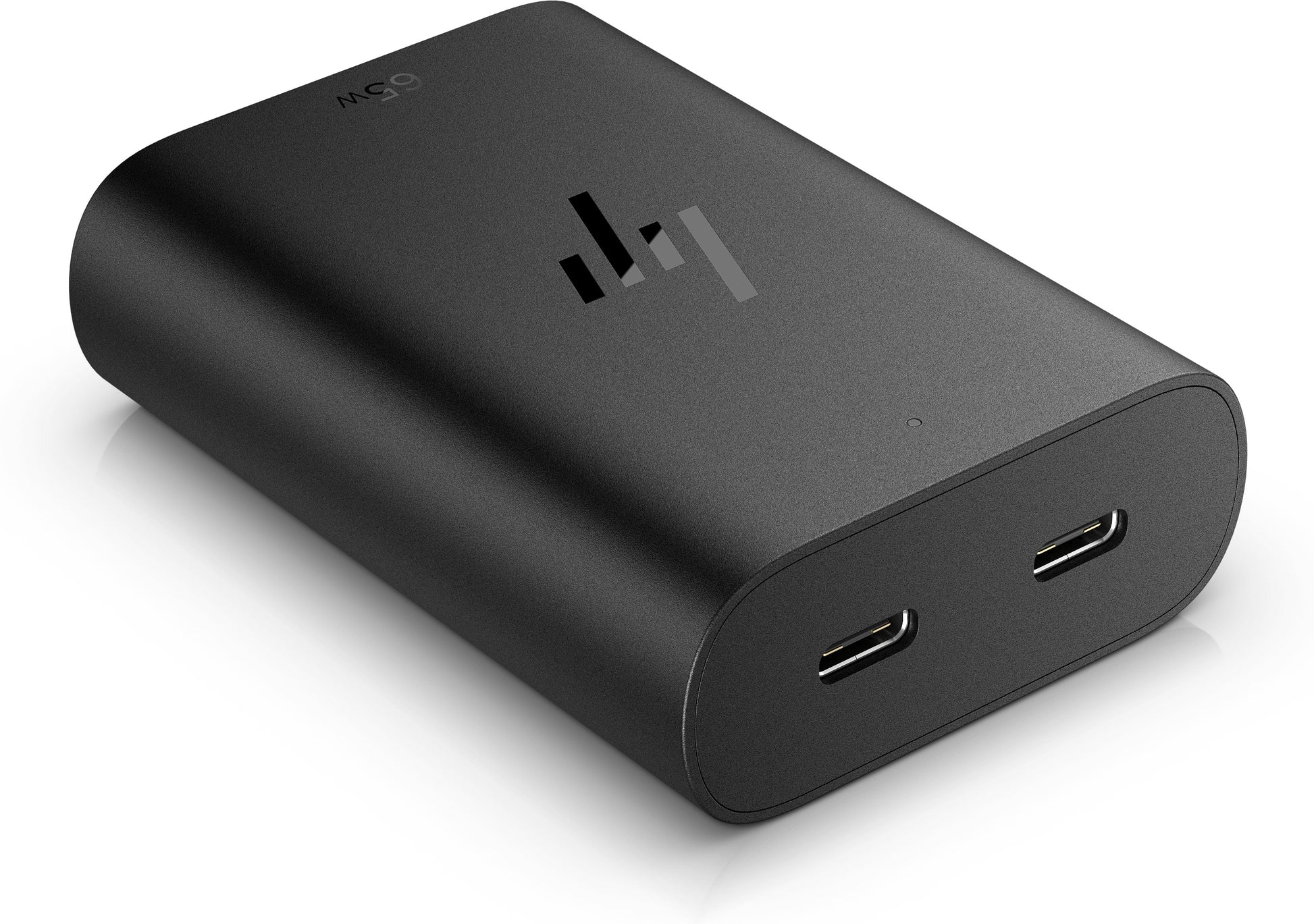 HP USB-Ladegerät 65 W – USB-C×2 – PD, GaN – Schwarz