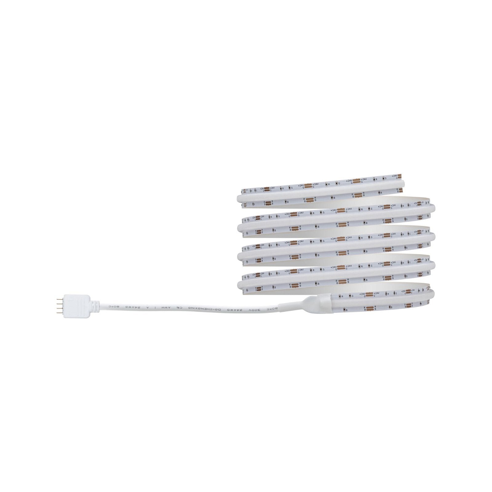 Paulmann LED-Strip – 1,5 m, 495 lm, 12 W, RGB, dimmbar, weiss, Fernbedienung, Netzteil