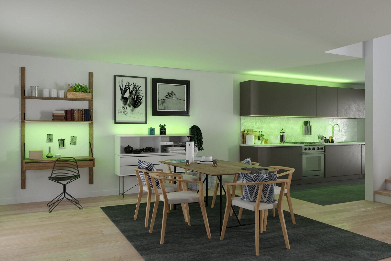 Paulmann LED-Strip – 1,5 m, 495 lm, 12 W, RGB, dimmbar, weiss, Fernbedienung, Netzteil