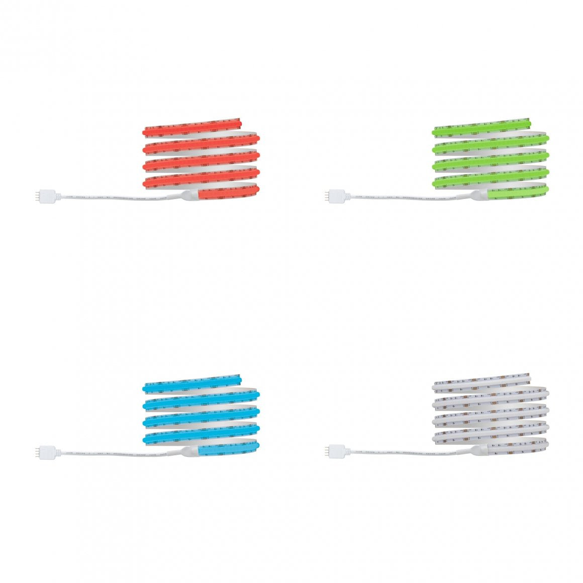 Paulmann LED-Strip – 1,5 m, 495 lm, 12 W, RGB, dimmbar, weiss, Fernbedienung, Netzteil