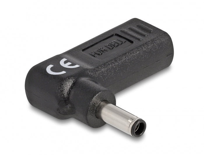 DeLOCK USB-C zu Dell 4,5 × 3,0 mm Adapter – 19,5 V, 3 A, 90° gewinkelt – für Dell-Laptops