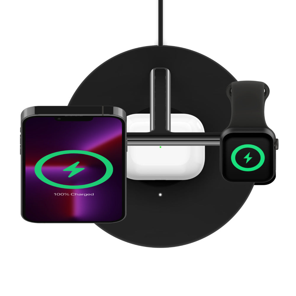 Belkin 3-in-1 Ladestation – Qi, MagSafe-kompatibel – für iPhone 12, iPhone 13