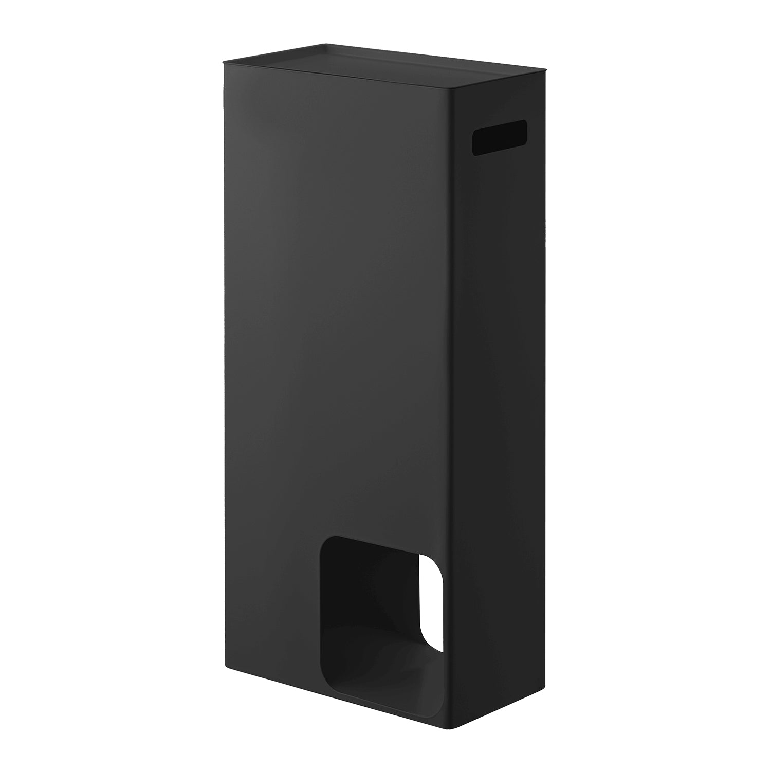 Yamazaki Tower – Toilettenpapierständer – Edelstahl, schwarz, für 8 Rollen, 23 × 12,5 × 48 cm