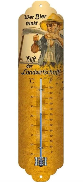 Nostalgic Art Wer Bier trinkt Temperatursensor – −20–50 °C, Innen/Aussen