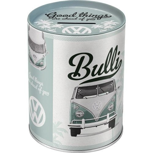 Nostalgic Art VW Bus Spardose – Metall, Mehrfarbig – 10 × 13 × 10 cm