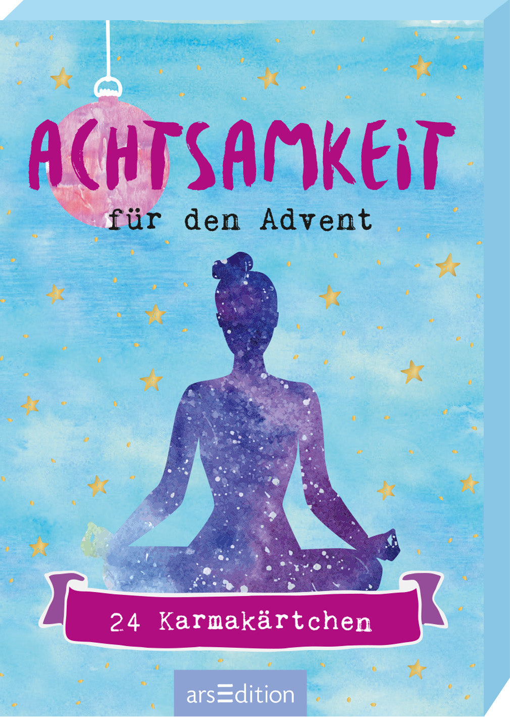 arsEdition Adventskalender – Achtsamkeit – 24 Karmakärtchen – 7,2 × 10,3 cm