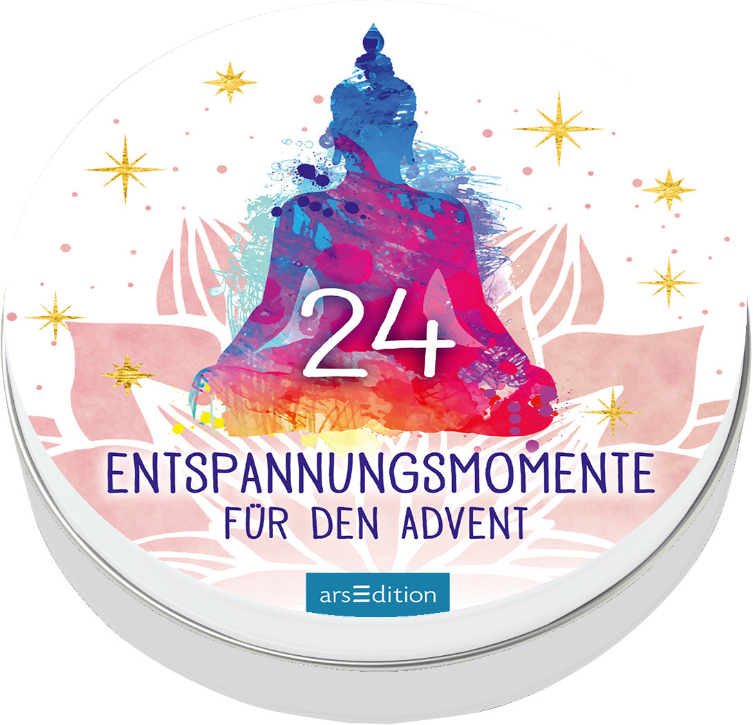 arsEdition Adventskalender – Entspannungsmomente – 24-teilig – 12 × 12 cm