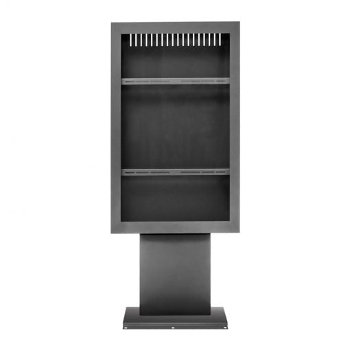 Hagor Bodenständer – 48" – VESA 100×100–800×400 – Höhenverstellbar – vis-it HP bolt-down 48