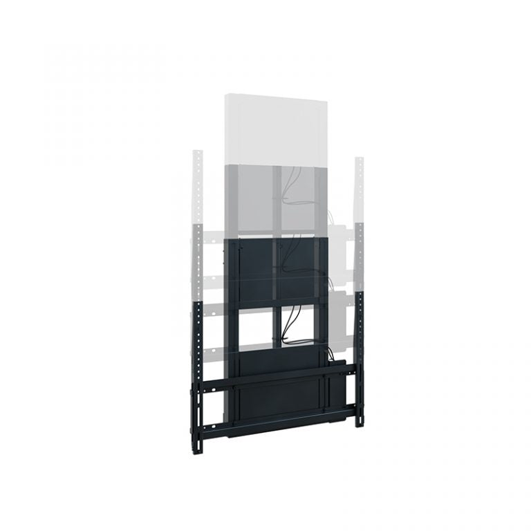 Hagor WH MOTO SLIM – Wandhalterung, für 42–75", VESA 200×200–800×600, bis 100 kg, motorisiert, schwarz