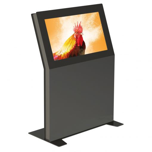Hagor Bodenständer – 43" – VESA 200×200–600×400 – Diebstahlsicherung – Anthrazitgrau